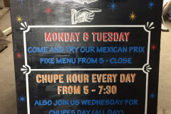 Menu board